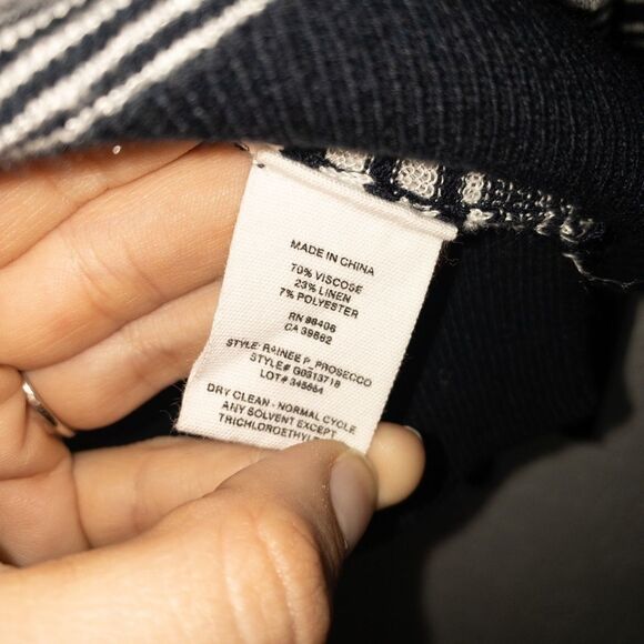 NWOT Theory Rainee P Prosecco Semi-Sheer Sweater‎ Size Large - Picture 5 of 6